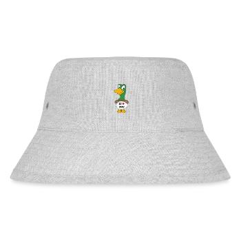 ENTE - LIEBE - EI - EIER - LUSTIGER VOGEL - ERPEL - Stanley/Stella recycelter Bucket Hat - Grau meliert - Vorne