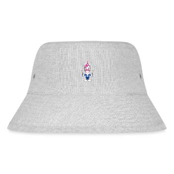 EINHORN - ZAUBERER - ZAUBEREI - MAGIE - ZAUBERN - Stanley/Stella recycelter Bucket Hat - Grau meliert - Vorne