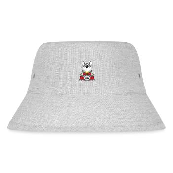 SCHLAGZEUG - MUSIK - HUSKY - HUND - SCHLITTENHUND - Stanley/Stella recycelter Bucket Hat - Grau meliert - Vorne