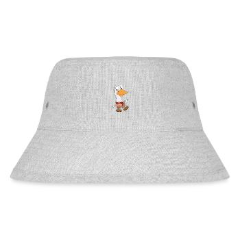 GANS - WANDERN - BERGE - BERGSTEIGER - PFADFINDER - Stanley/Stella recycelter Bucket Hat - Grau meliert - Vorne