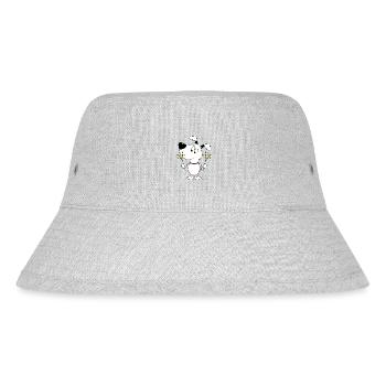 HUND - WUNDERKERZEN - NEUJAHR - SILVESTER - TIER - Stanley/Stella recycelter Bucket Hat - Grau meliert - Vorne