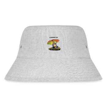 Scheißwetter - Stanley/Stella recycelter Bucket Hat - Grau meliert - Vorne