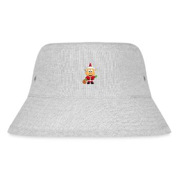 WEIHNACHTSMANN - SCHAF - WEIHNACHTEN - TIERISCH - Stanley/Stella recycelter Bucket Hat - Grau meliert - Vorne