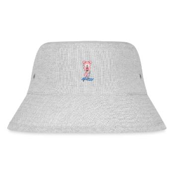 PISTENSAU - SCHWEIN - SKIER - SKI - WINTERSPORT - Stanley/Stella recycelter Bucket Hat - Grau meliert - Vorne