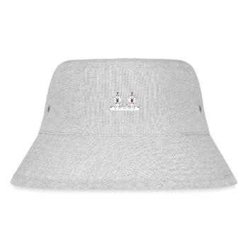 SCHNEE - HERZ - LIEBE - EISBÄREN - EISBÄR - LOVE - Stanley/Stella recycelter Bucket Hat - Grau meliert - Vorne