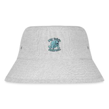 Dugong mein Spirit Animal ich liebe Manatees - Stanley/Stella recycelter Bucket Hat - Grau meliert - Vorne
