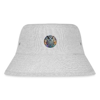 Eule - Stanley/Stella recycelter Bucket Hat - Grau meliert - Vorne