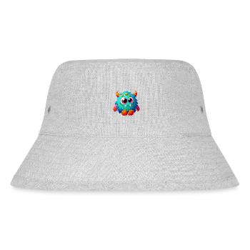 Designs For Kids – Märchenhafte Monster - Stanley/Stella recycelter Bucket Hat - Grau meliert - Vorne