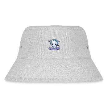 Designs For Kids – Freundliche Aliens - Stanley/Stella recycelter Bucket Hat - Grau meliert - Vorne