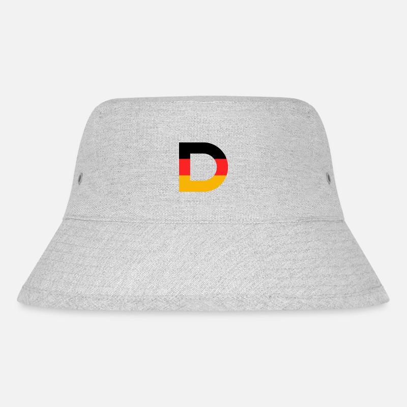 Deutsche Sport Mannschaften - Gib mir ein D! - Stanley/Stella recycelter Bucket Hat - Grau meliert