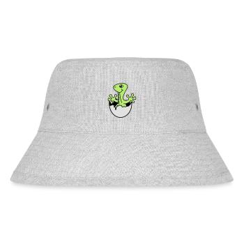 Dino | Boy | Girl | Birth - Stanley/Stella Recycled Bucket Hat - heather grey - Front