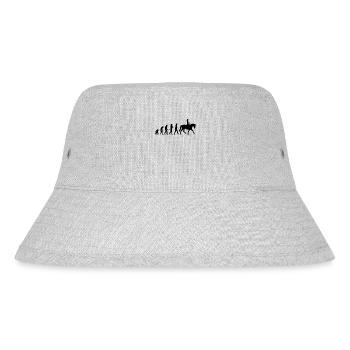 Evolution Reiten, Reitsport Geschenk - Stanley/Stella recycelter Bucket Hat - Grau meliert - Vorne
