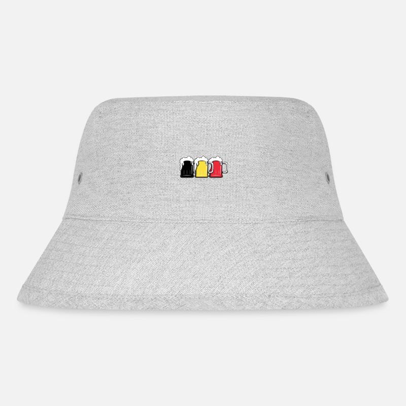 Belgien - Weltmeisterschaft - Geschenk - Bier - Stanley/Stella recycelter Bucket Hat - Grau meliert