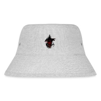 chinesischer Stammesdrache-Kopfphantasiehimmel - Stanley/Stella recycelter Bucket Hat - Grau meliert - Vorne