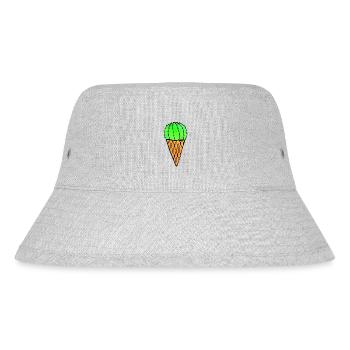 Cactus Ice Cream - Stanley/Stella recycelter Bucket Hat - Grau meliert - Vorne