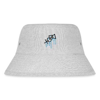 nass tropfen graffiti controller kontur cool X vie - Stanley/Stella recycelter Bucket Hat - Grau meliert - Vorne