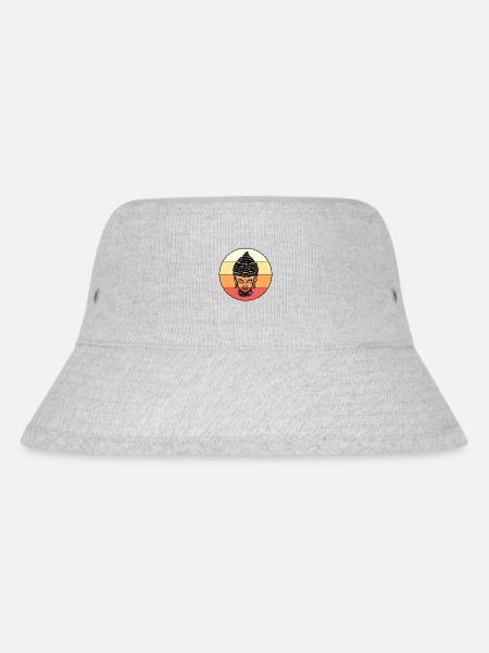 Buddhismus - Stanley/Stella recycelter Bucket Hat - Grau meliert