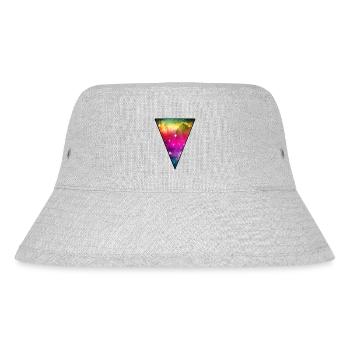 Regenbogen-Raum - Stanley/Stella recycelter Bucket Hat - Grau meliert - Vorne