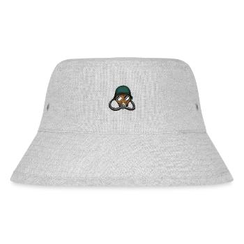 Gasmaske Militär Amy Zeichnung Gas Pilot Flug - Stanley/Stella recycelter Bucket Hat - Grau meliert - Vorne