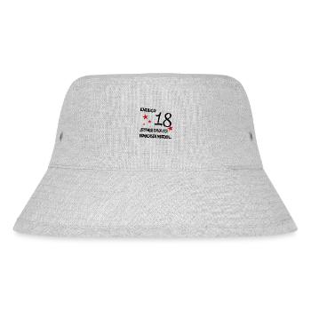 Endlich 18 - Stanley/Stella recycelter Bucket Hat - Grau meliert - Vorne