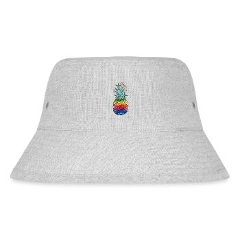 Rainbow Pineapple Pineapple Shirt - Stanley/Stella Recycled Bucket Hat - heather grey - Front