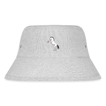 Pferd Pferde Pony Wildpferd - Stanley/Stella recycelter Bucket Hat - Grau meliert - Vorne