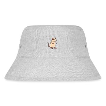 Maus Nager Tiere Ratte Haustiere Schädling - Stanley/Stella recycelter Bucket Hat - Grau meliert - Vorne