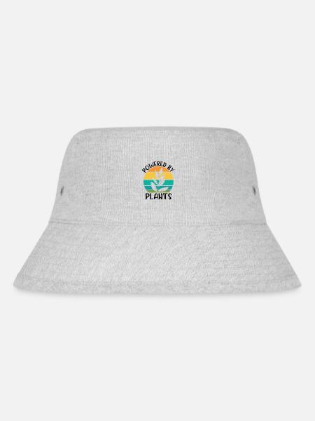 Powered by plants Vegan Vegan Vegan - Stanley/Stella Recycled Bucket Hat - heather grey