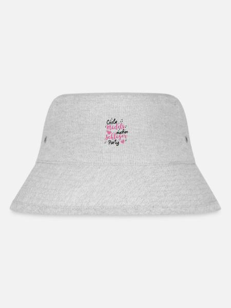 Coole Mädels machen Schlager Party - Schlagermusik - Stanley/Stella recycelter Bucket Hat - Grau meliert