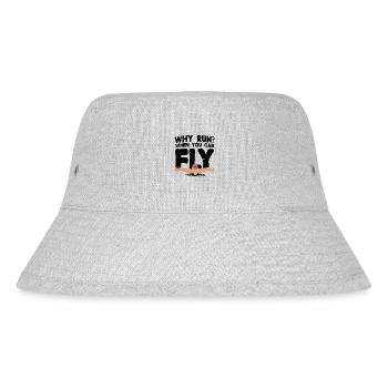 Schwimmen Schwimmer Geschenk - Stanley/Stella recycelter Bucket Hat - Grau meliert - Vorne