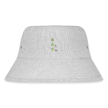 Avocado Schwanger Schwangerschaft Geburt Baby Kind - Stanley/Stella recycelter Bucket Hat - Grau meliert - Vorne