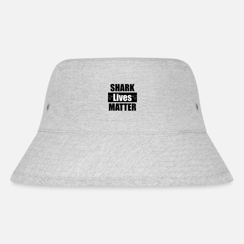 Shark Lives Matter Tshirt - Stanley/Stella recycelter Bucket Hat - Grau meliert