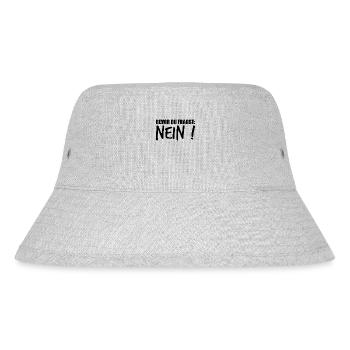 lustiger Spruch Sprüche Witziges Geschenk - Stanley/Stella recycelter Bucket Hat - Grau meliert - Vorne
