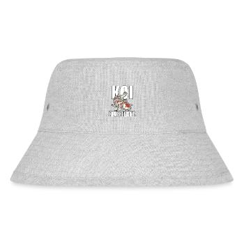 lustiges Koi Kois Koi Flüsterer Karpfen Geschenk - Stanley/Stella recycelter Bucket Hat - Grau meliert - Vorne