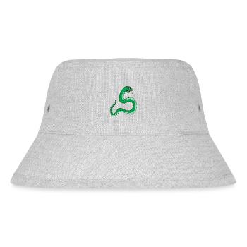 Schlange - Stanley/Stella recycelter Bucket Hat - Grau meliert - Vorne