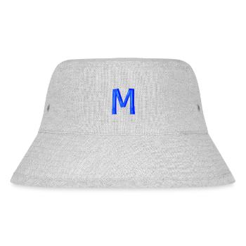 Anfangsbuchstabe M - Stanley/Stella recycelter Bucket Hat - Grau meliert - Vorne