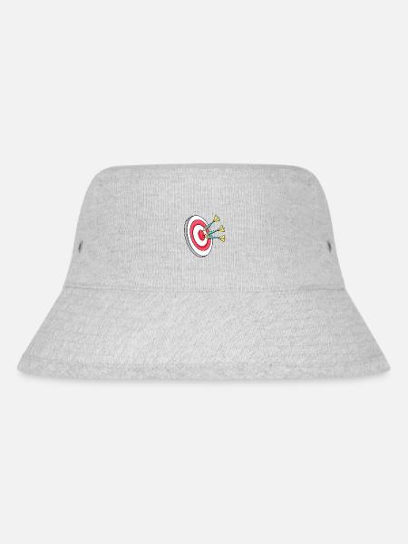 Dartscheibe Dart Darts - Stanley/Stella recycelter Bucket Hat - Grau meliert