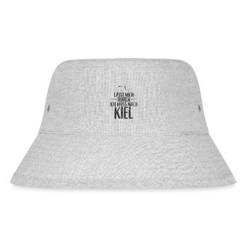 Lasst mich durch ich muss nach Kiel Möwe - Stanley/Stella recycelter Bucket Hat - Grau meliert - Vorne