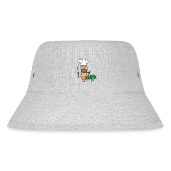 Save Vegan Vegetable Peanut Cook Healthy Cooking - Stanley/Stella Recycled Bucket Hat - heather grey - Front