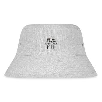 Lasst mich durch ich muss nach Poel Möwe - Stanley/Stella recycelter Bucket Hat - Grau meliert - Vorne