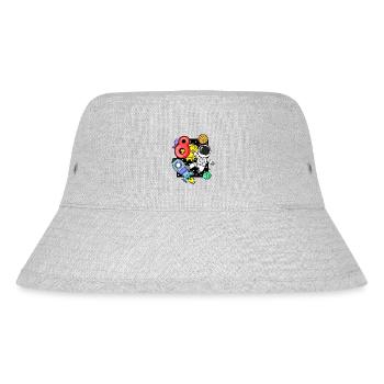 8th birthday astronaut 8 years boys gift - Stanley/Stella Recycled Bucket Hat - heather grey - Front