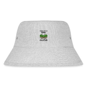 Berg Berge Wandern - Stanley/Stella recycelter Bucket Hat - Grau meliert - Vorne