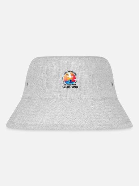 Lasst mich durch nach Helgoland Möwe Sonne Meer - Stanley/Stella recycelter Bucket Hat - Grau meliert