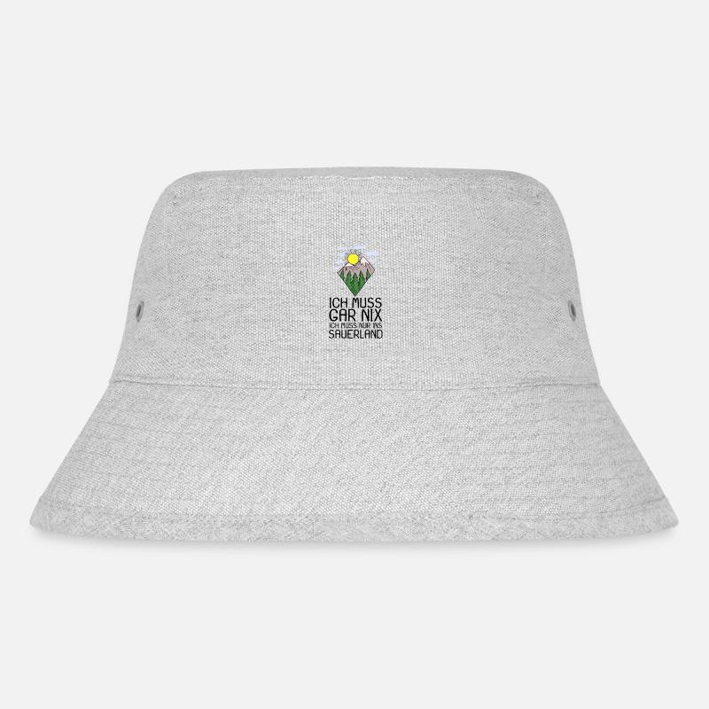 Sauerland - Stanley/Stella recycelter Bucket Hat - Grau meliert