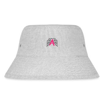 Schutzengel mit Engelsflügel Buchstabe A - Stanley/Stella recycelter Bucket Hat - Grau meliert - Vorne