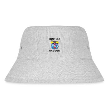 Sabbel Nich Dat Geit - Plattdeutsch Nordsee - Stanley/Stella recycelter Bucket Hat - Grau meliert - Vorne