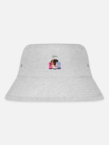 Besties Outfit - Stanley/Stella recycelter Bucket Hat - Grau meliert