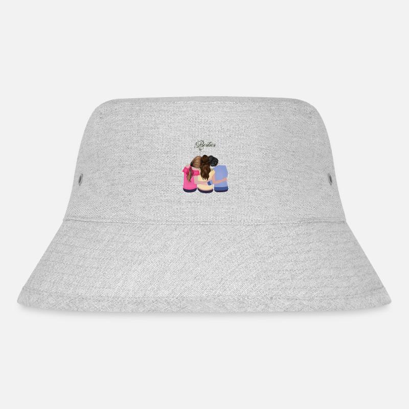 Besties Outfit - Stanley/Stella recycelter Bucket Hat - Grau meliert