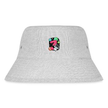 3 Geburtstag Junge - 3 Jahre alt - Ich bin 3 - Stanley/Stella recycelter Bucket Hat - Grau meliert - Vorne
