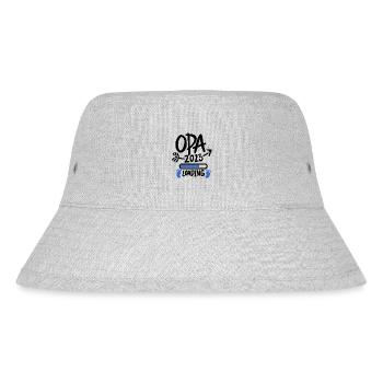 Opa 2023 - Werdende Opa - Stanley/Stella recycelter Bucket Hat - Grau meliert - Vorne